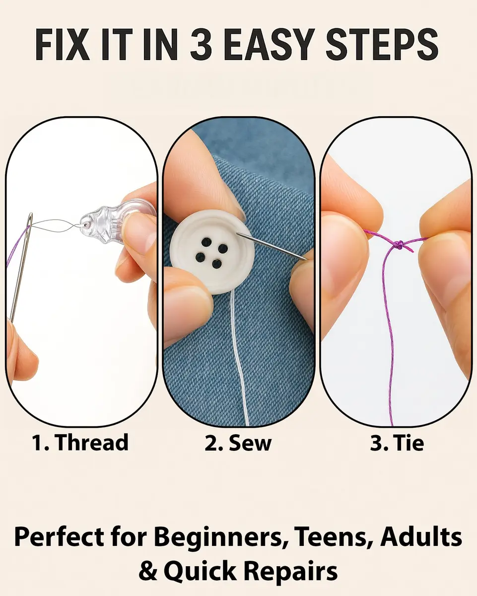 VelloStar Sewing Kit for Adults 100-Piece | Emergency Repairs, Beginner Friendly, Compact & Durable - view 8
