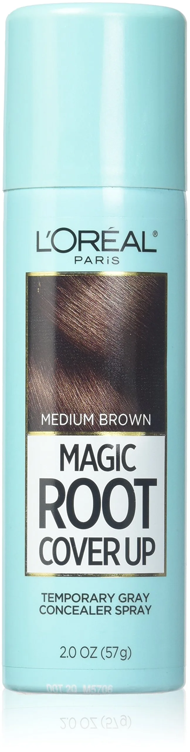 L'Oreal Paris Root Cover Up Temporary Gray Concealer Spray, Light to Medium Brown, 59 ml (2 oz) | Ammonia & Peroxide Free - main product image