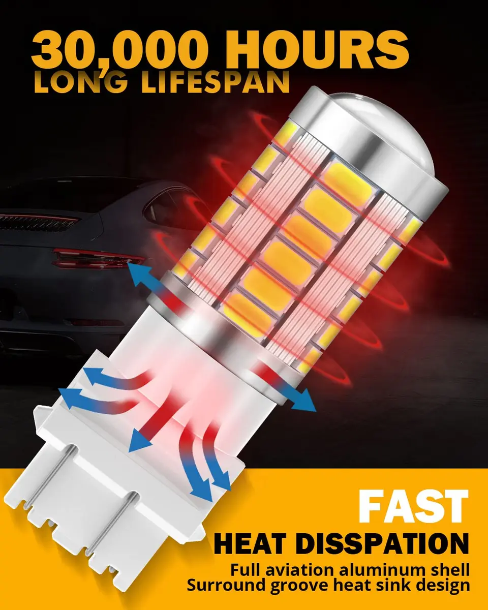 Auxbeam 3157 LED Bulbs White 4000 Lumens (Pack of 2) | Brighter Backup & Reverse Lights - view 5