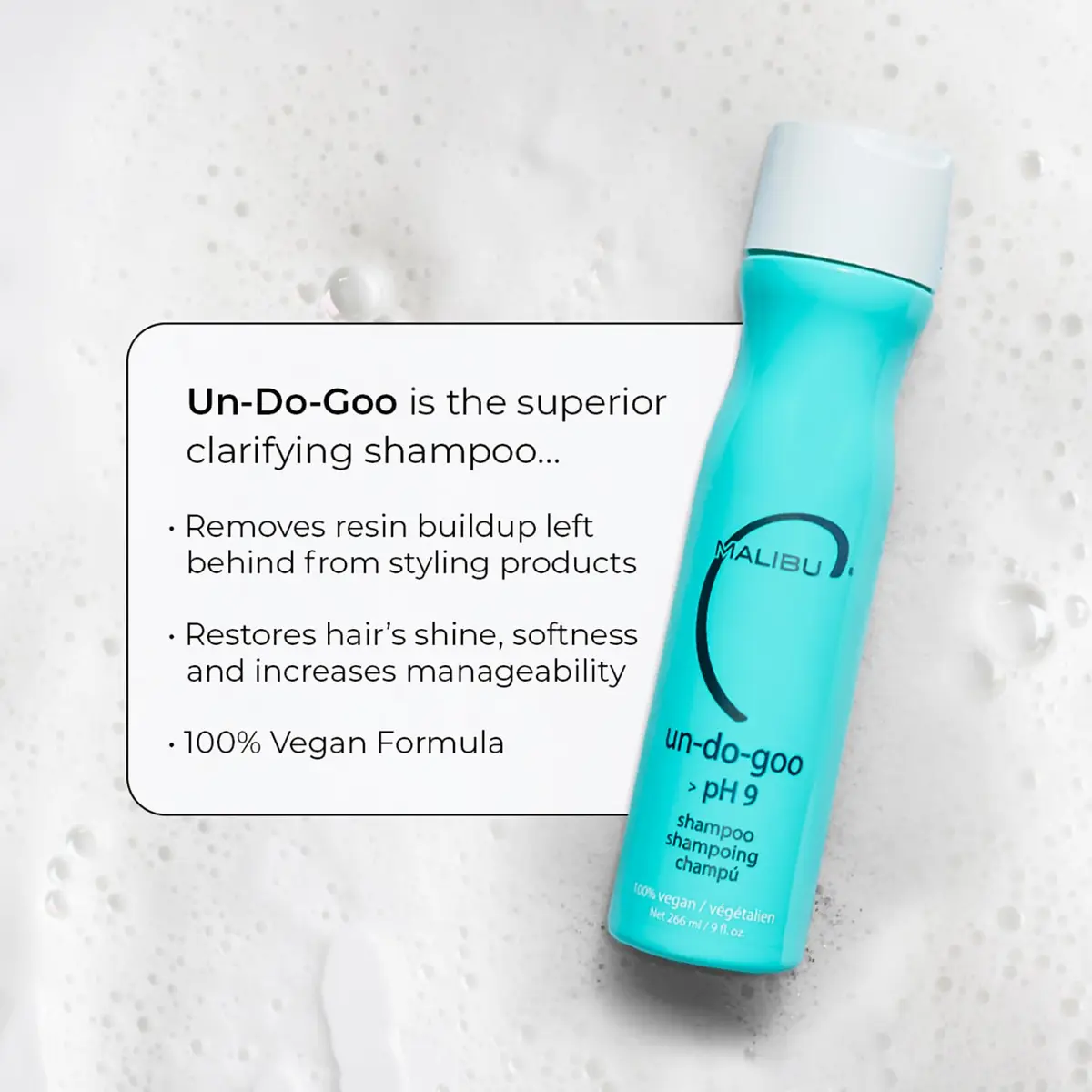Malibu C Un-Do-Goo Clarifying Shampoo 266ml (9 Fl Oz) | Deep Cleansing for Product Buildup & Resin Removal - view 4