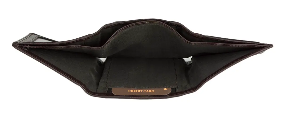 HORNBULL Trifold Leather Wallet for Men - Premium Top Grain Leather, Casual Style, 2 Compartments, 5 Card Slots, Brown | RFID Protected - view 4