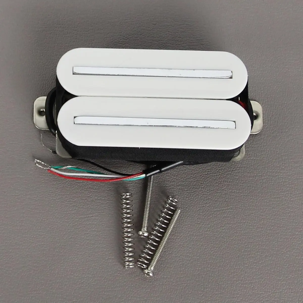 FLEOR High Output Bridge Pickup White | Dual Rail Humbucker for Electric Guitar - view 4