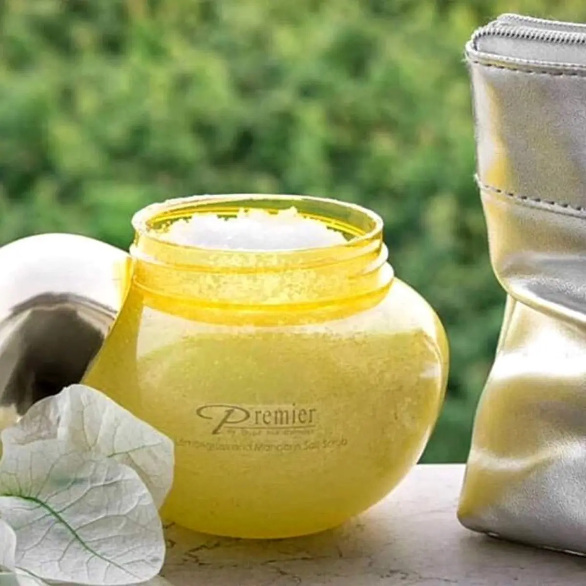 Premier Body Scrub - Lemongrass & Mandarine 10.5 Oz | Dead Sea Mineral Exfoliant for All Skin Types - view 2