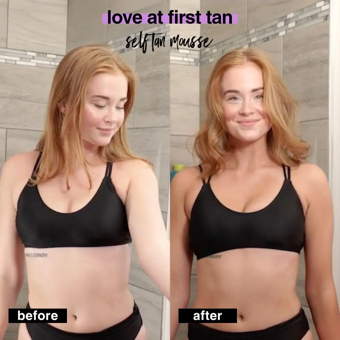 B.TAN Violet Self Tanner Mousse 200ml (6.7 Fl Oz) | Color Correcting Fake Tan Foam - view 5