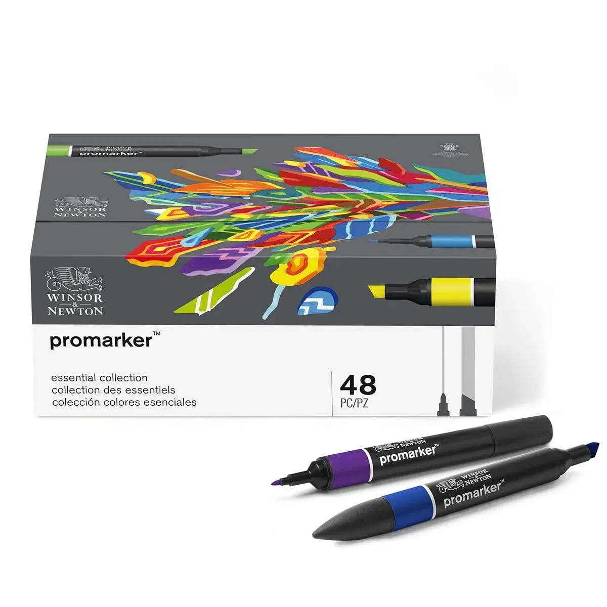 Winsor & Newton Promarker Essential Collection Set of 48 | Alcohol-Based Markers for Art & Craft - view 5