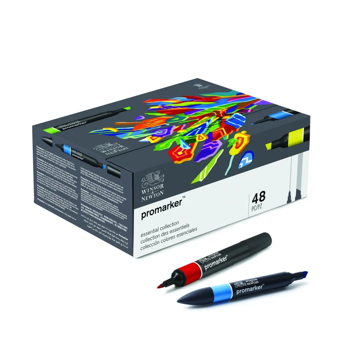 Winsor & Newton Promarker Essential Collection Set of 48 | Alcohol-Based Markers for Art & Craft - view 3