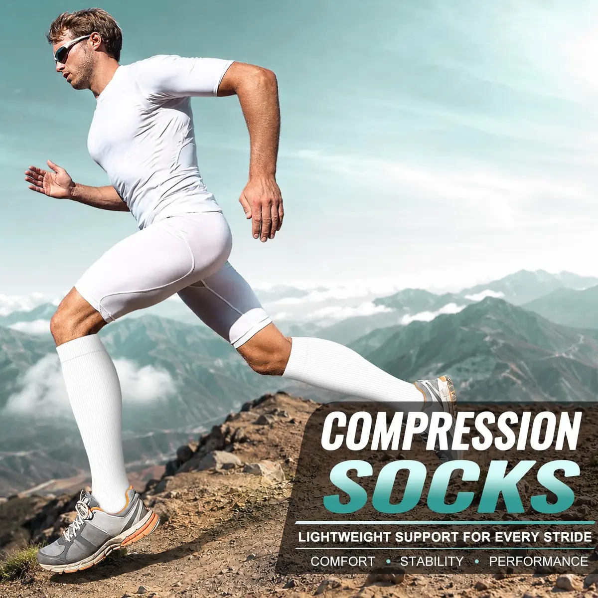 Laite Hebe Medical Compression Socks 3 Pack | Graduated 15-20 mmHg Support for Men & Women in India - view 4