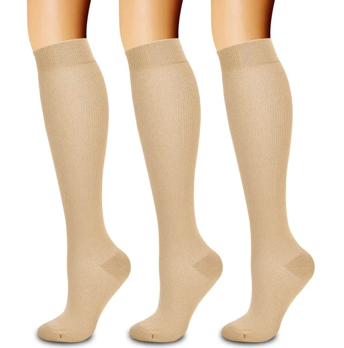 Laite Hebe compression socks women&men, Nude, S/M | Graduated 15-20 mmHg support for legs - main product image