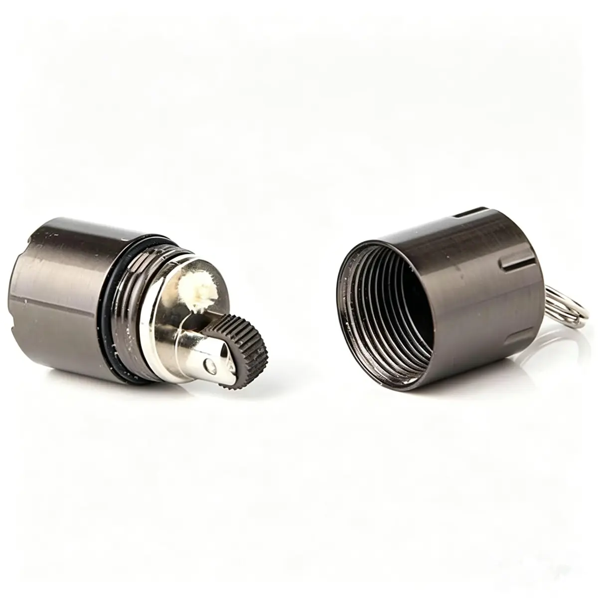 UOOPHEE Kerosene Lighter | Small Waterproof Metal Capsule, 2.5cm Height, Black - view 2