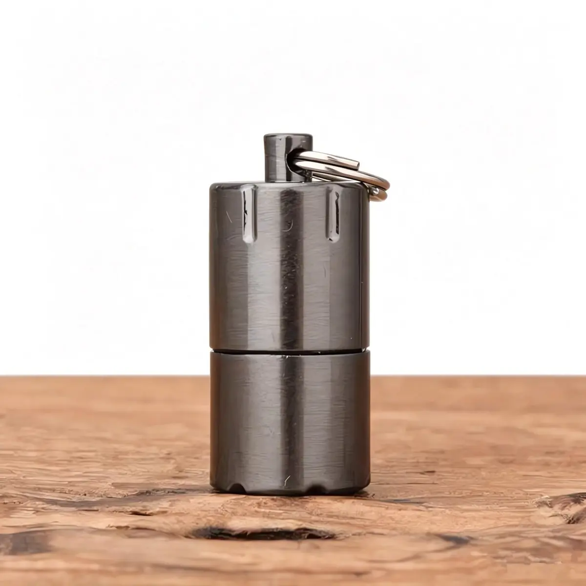 UOOPHEE Kerosene Lighter | Small Waterproof Metal Capsule, 2.5cm Height, Black - view 4
