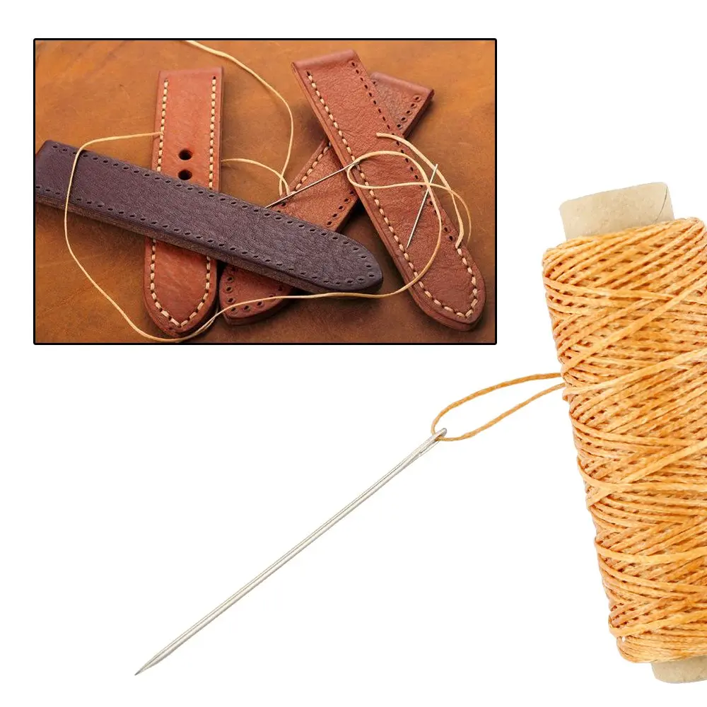 JANYUN 150D Waxed Leather Sewing Thread Cord 1mm Diameter, 264 Yards Total | 8 Colors for Leather Craft DIY - view 3