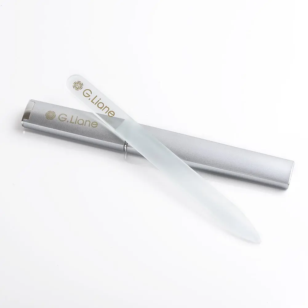 G.Liane Crystal Nail File Set–Professional Nail File Manicure Pedicure Kit for Natural Nails Acrylic Nails Gels Nails Manicure Tools for Home and Salon (140x12x3mm | Extra Fine 200 grit) - main product image