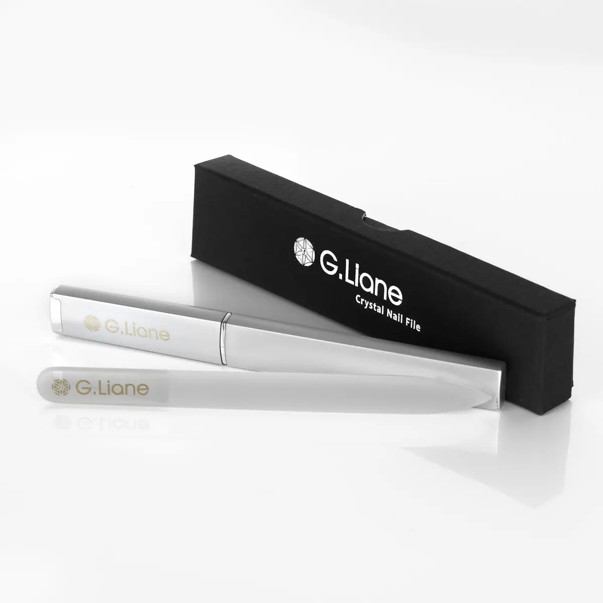 G.Liane Crystal Nail File Set–Professional Nail File Manicure Pedicure Kit for Natural Nails Acrylic Nails Gels Nails Manicure Tools for Home and Salon (140x12x3mm | Extra Fine 200 grit) - view 9