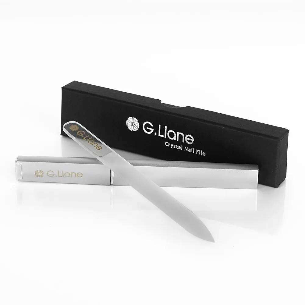 G.Liane Crystal Nail File Set–Professional Nail File Manicure Pedicure Kit for Natural Nails Acrylic Nails Gels Nails Manicure Tools for Home and Salon (140x12x3mm | Extra Fine 200 grit) - view 3