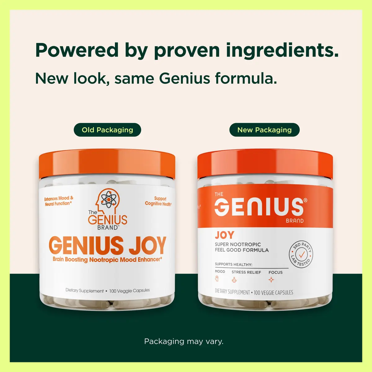 The Genius Brand Genius Joy Nootropic Mood Supplement, 100 Veggie Pills | Mood Boosting Vitamins & Minerals for Focus & Wellbeing - view 4