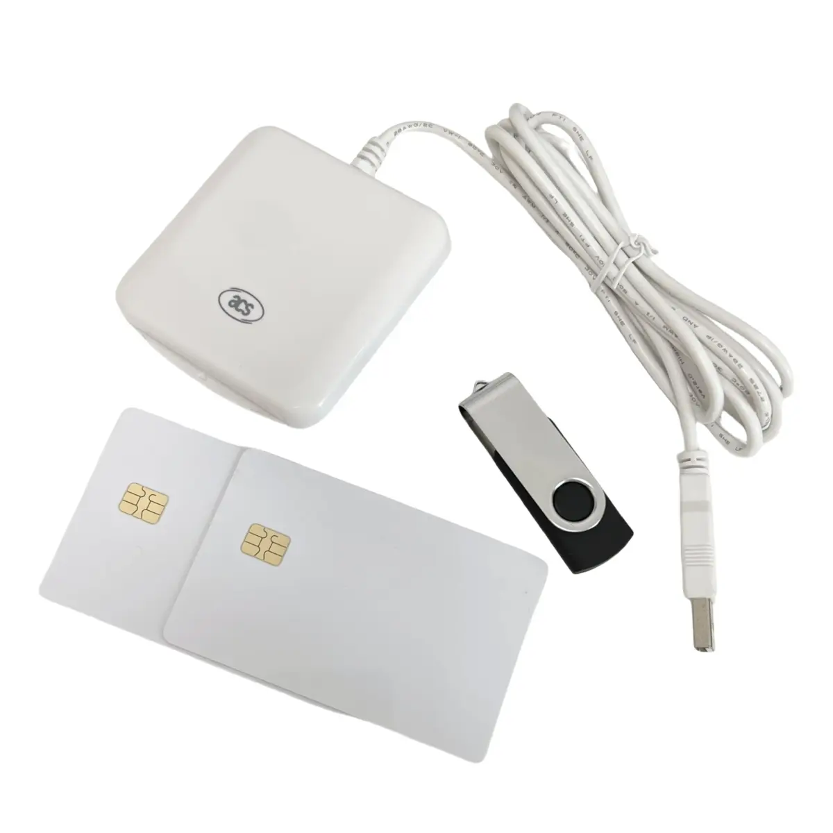 XCRFID ACR38_I1 USB Smart Card Reader Writer with 2x SLE4442 Chip Cards & SDK Kit | Professional Engineer Tool - main product image