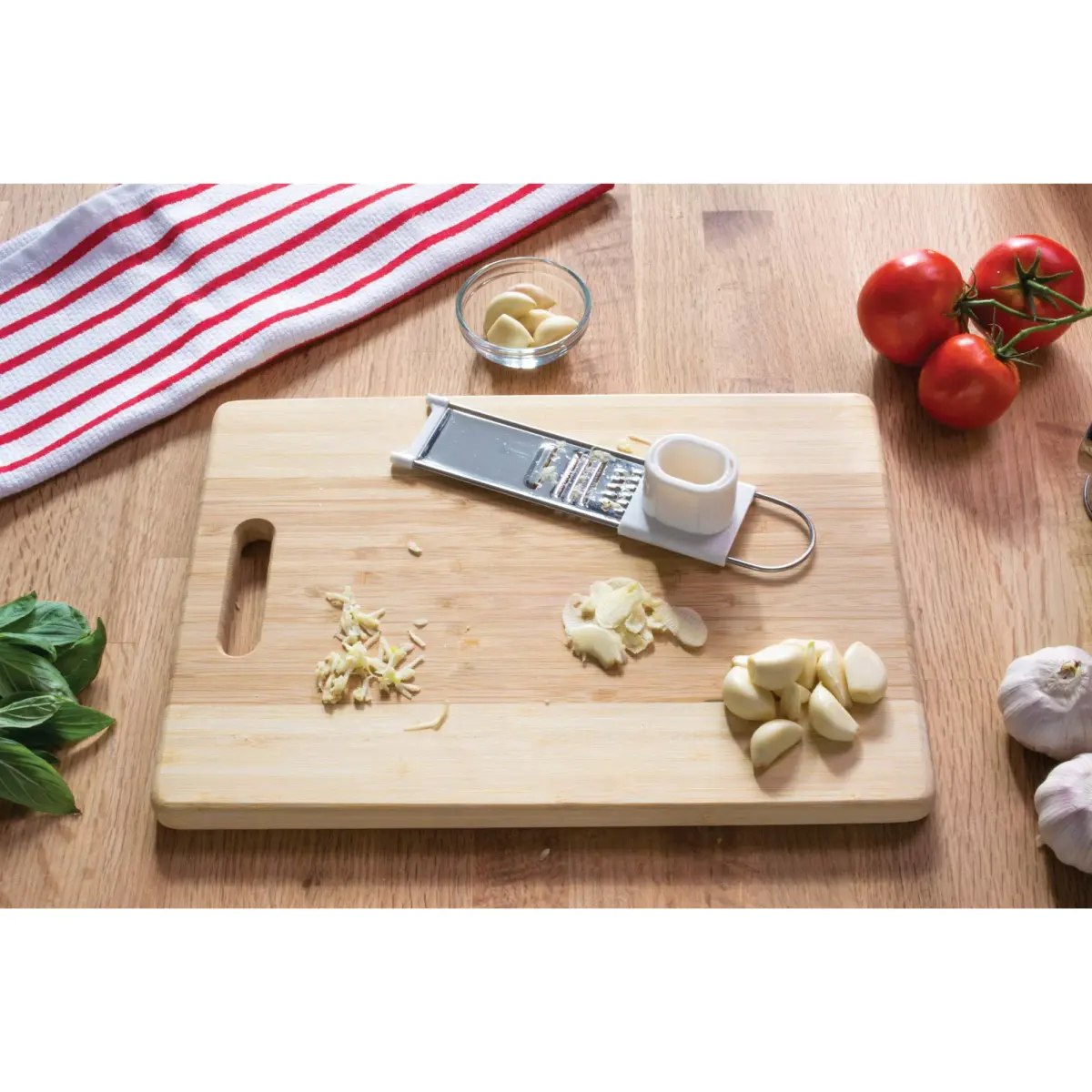 Fante's Uncle Cristian's Garlic Slicer Grater 21cm (8.75-Inches) | Stainless Steel Kitchen Tool - view 2