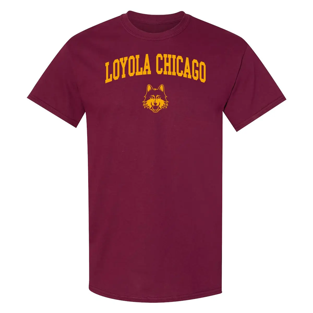 Underground Printing Loyola Chicago Arch Logo Tee - MD - Maroon | Unisex College T-Shirt - main product image