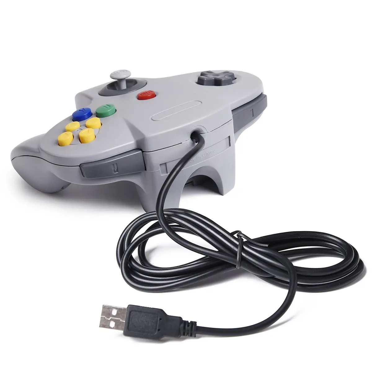 SAFFUN Classic N64 Controller Wired USB Gamepad 203.2 cm (6.6 ft) | Plug and Play for PC and Raspberry Pi - view 2