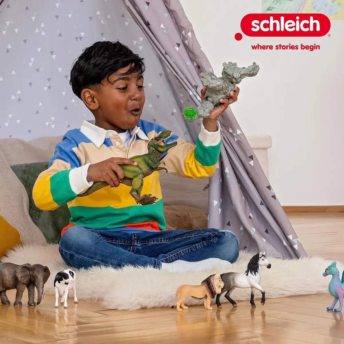 Schleich Tyrannosaurus Rex Figurine 31cm (12.4") | Realistic Dinosaur Toy for Kids Ages 4+ - view 8