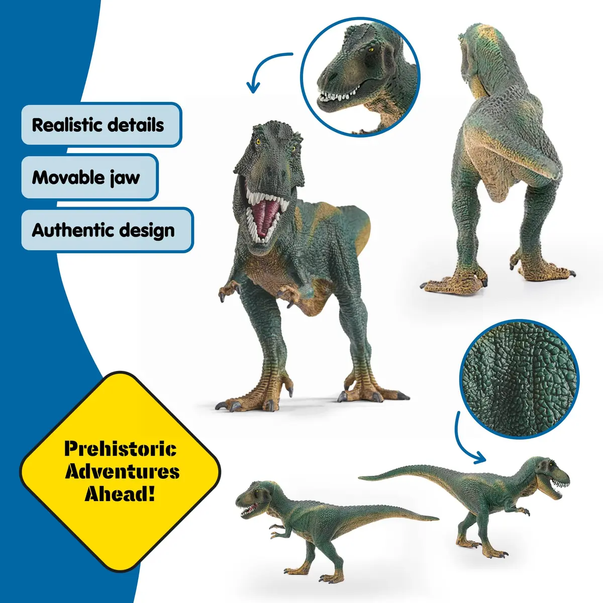Schleich Tyrannosaurus Rex Figurine 31cm (12.4") | Realistic Dinosaur Toy for Kids Ages 4+ - view 3