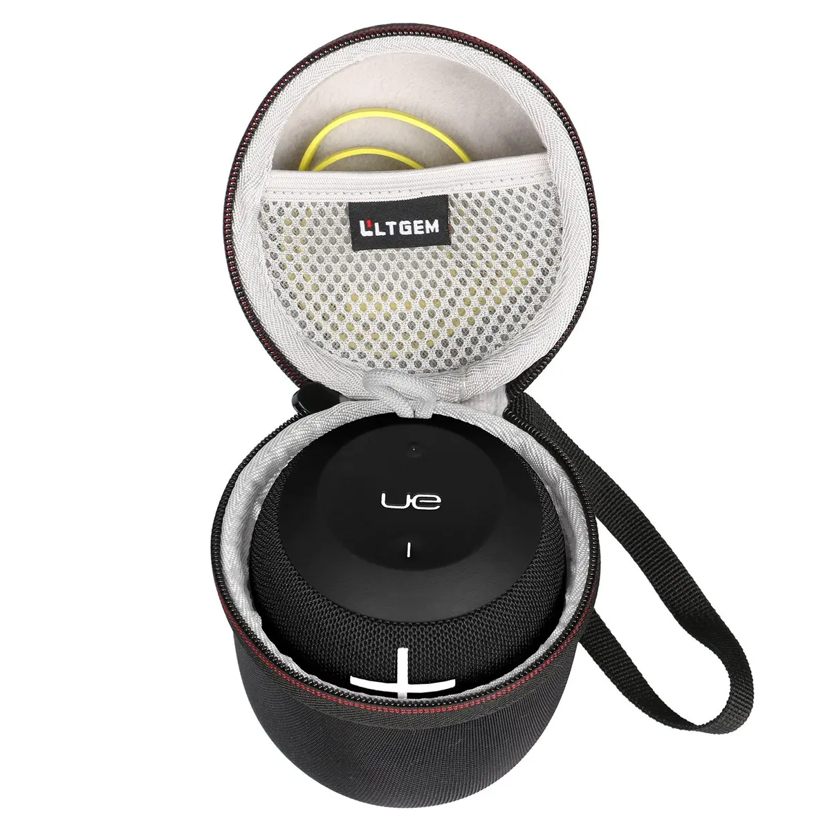 L LTGEM Case for Ultimate Ears WONDERBOOM 4 Waterproof Speaker, Black/Gray | Shock-Resistant & Waterproof - view 2