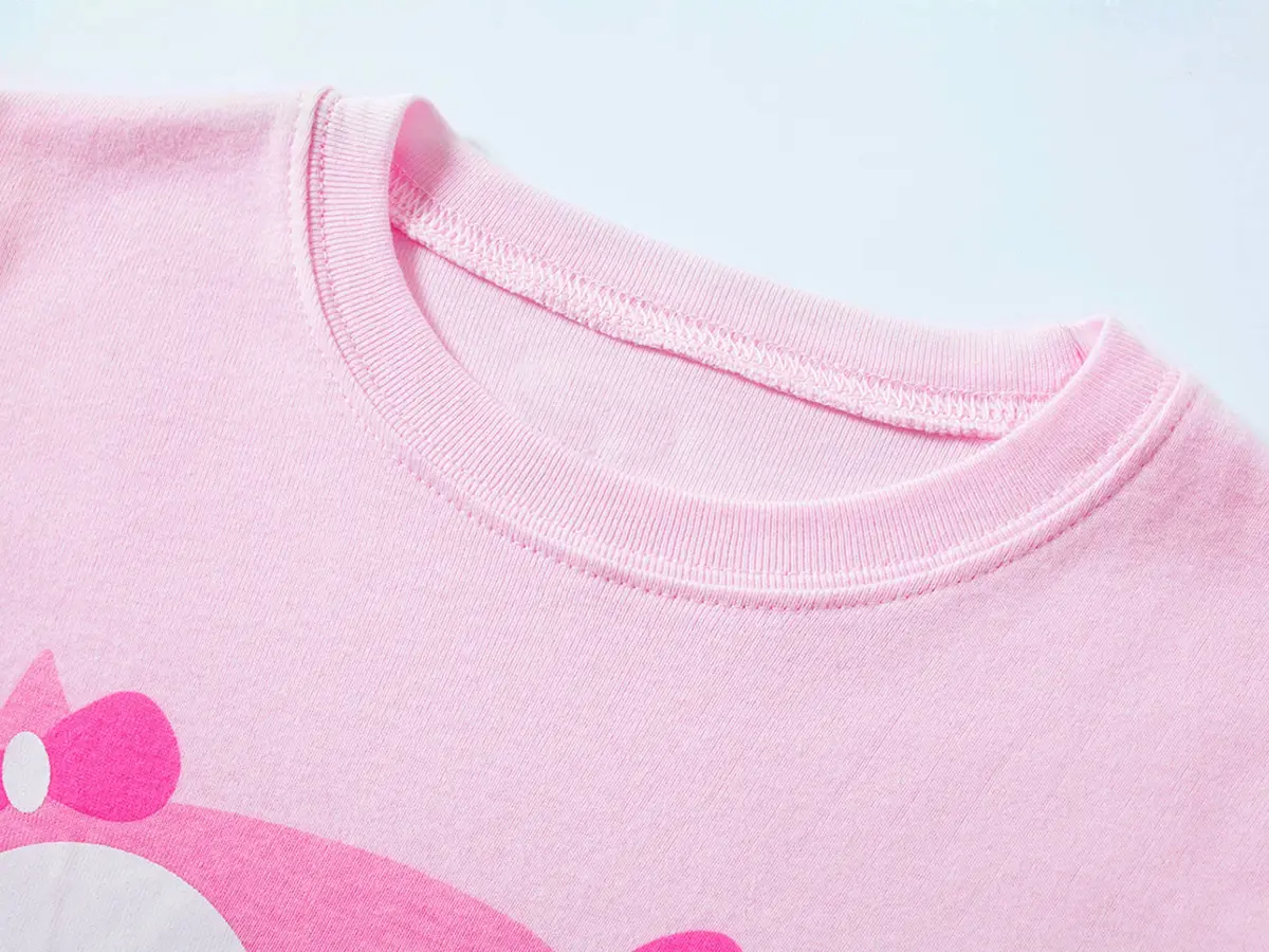 Dolphin&Fish Girls Pajamas Owl Little Kids Pjs Sets 100% Cotton Size 7 Pink | Snug Fit for Safe Sleep - view 2