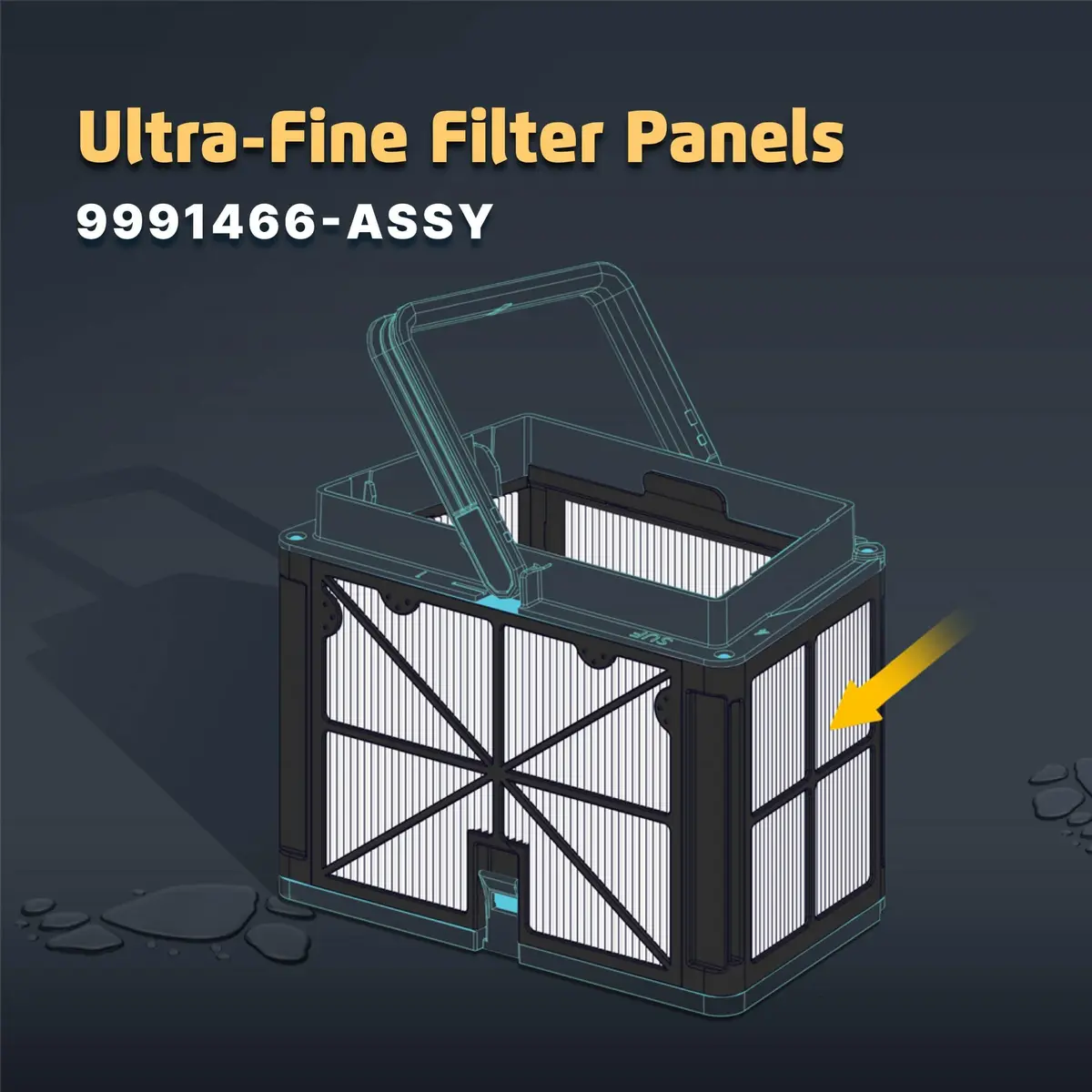 Dolphin Ultra-Fine Filter Panels (4PK) | Genuine Replacement Part for Pool Cleaners - view 3