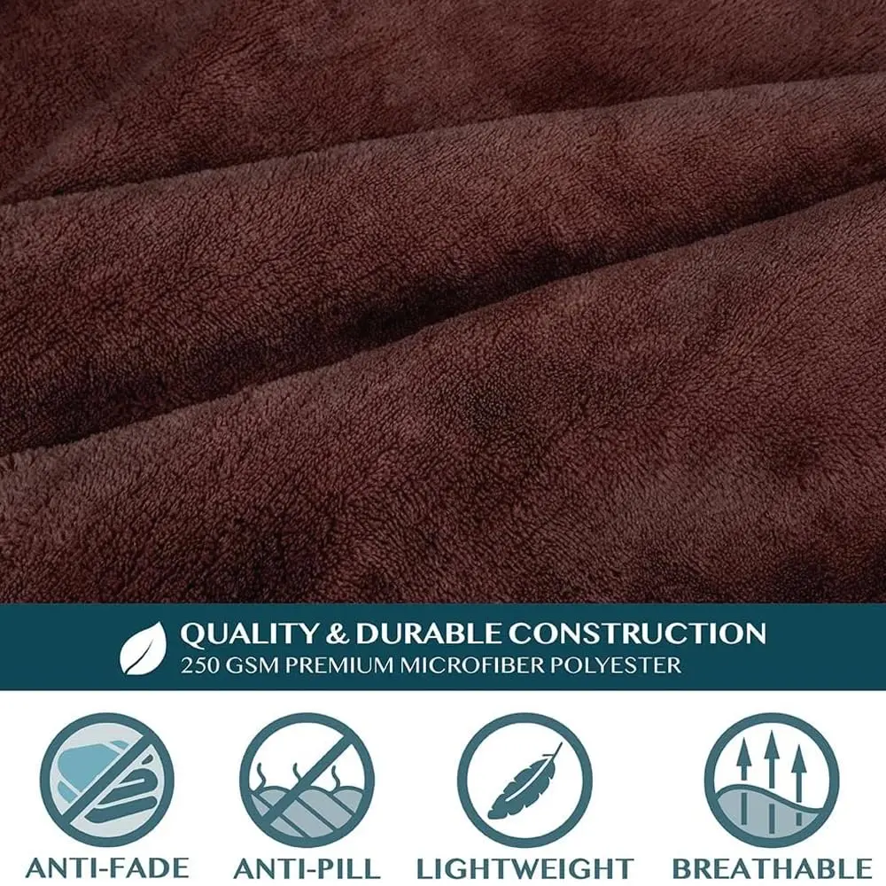PAVILIA Wearable Blanket with Sleeves & Pocket | Cozy Fleece Snuggle Throw for Adults (70" x 50") - view 8