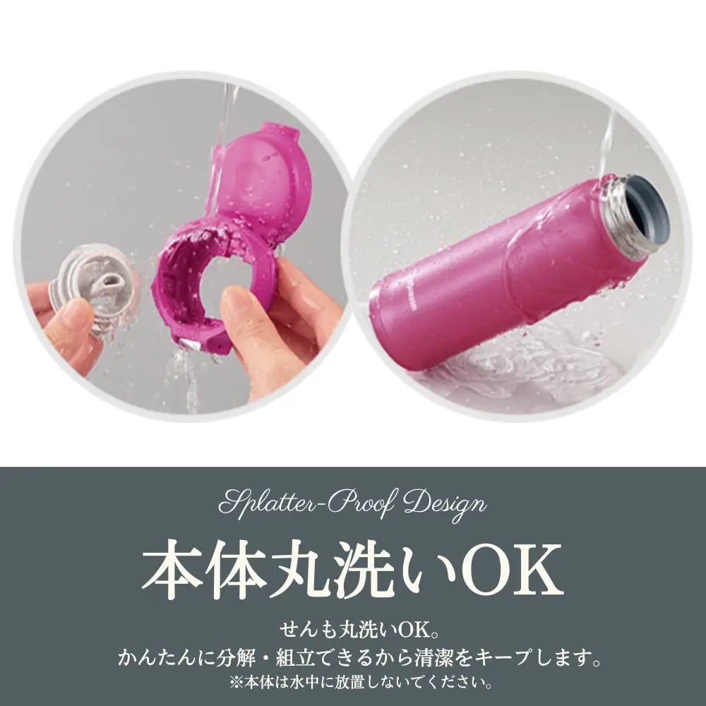 Zojirushi Stainless Steel Water Bottle 480ml (16.9 fl oz) | Direct Drinking Lightweight Insulated Tumbler - view 6