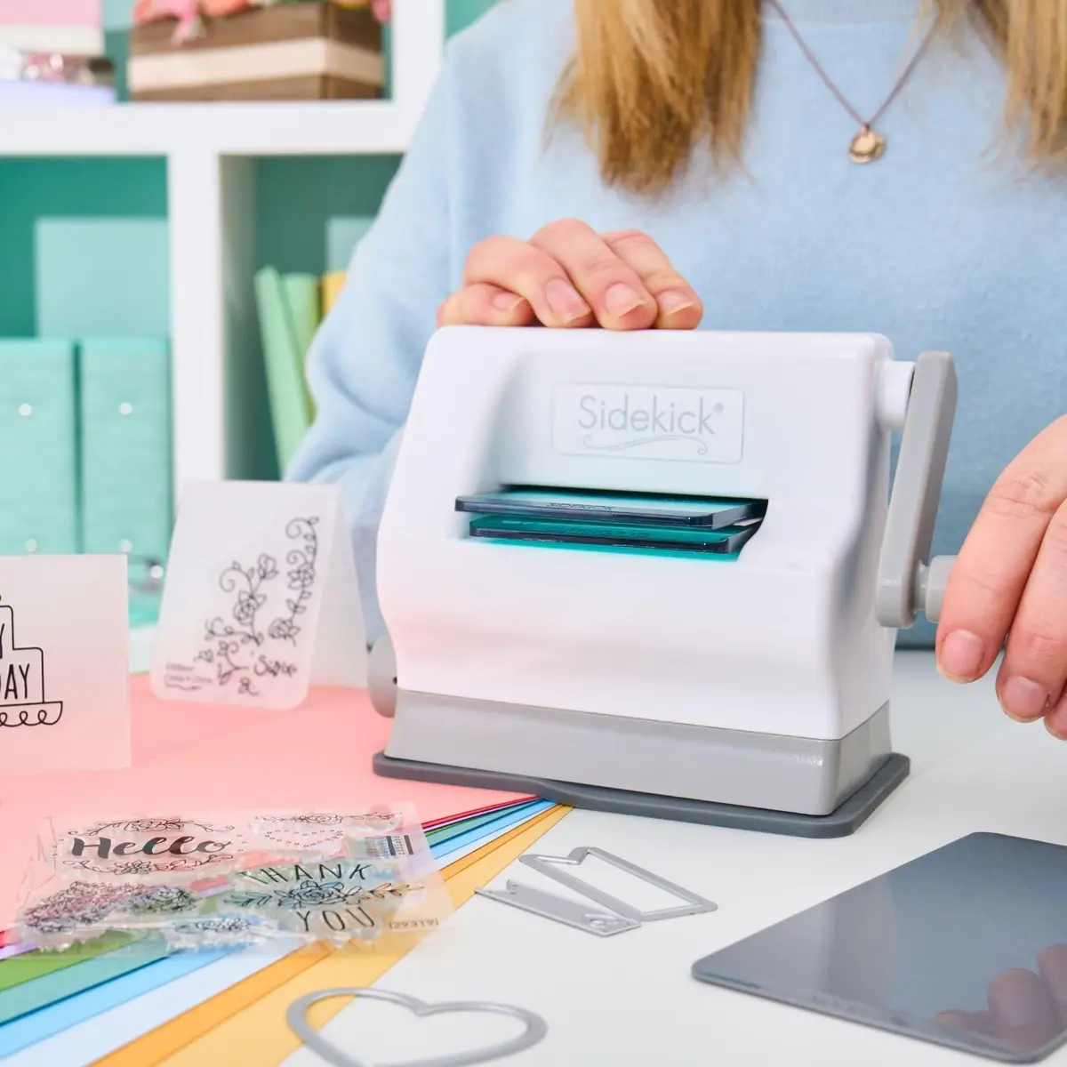 Sizzix Sidekick Starter Kit 661770 Portable Manual Die Cutting & Embossing Machine 17.5cm (6.89") Opening | Arts & Crafts - view 4