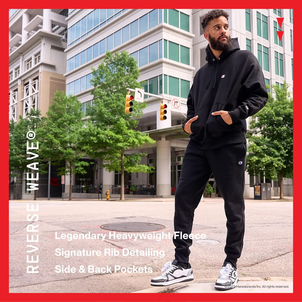 Champion Men's Reverse Weave Jogger, black/"c" logo, X-Small | Heavyweight fleece, classic fit, streetwear comfort - view 6