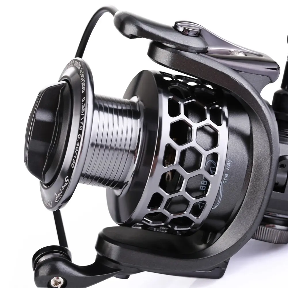 Sougayilang XY4000 Spinning Fishing Reel 380g (13.4 oz) | 13+1BB Ultra Smooth Aluminum with Free Spare Graphite Spool - view 4