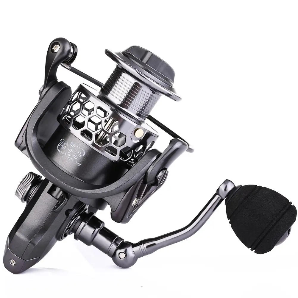 Sougayilang XY5000 Spinning Fishing Reel 390g (6.98 oz) | 13+1BB Ultra Smooth Aluminum with Free Spare Graphite Spool - view 5
