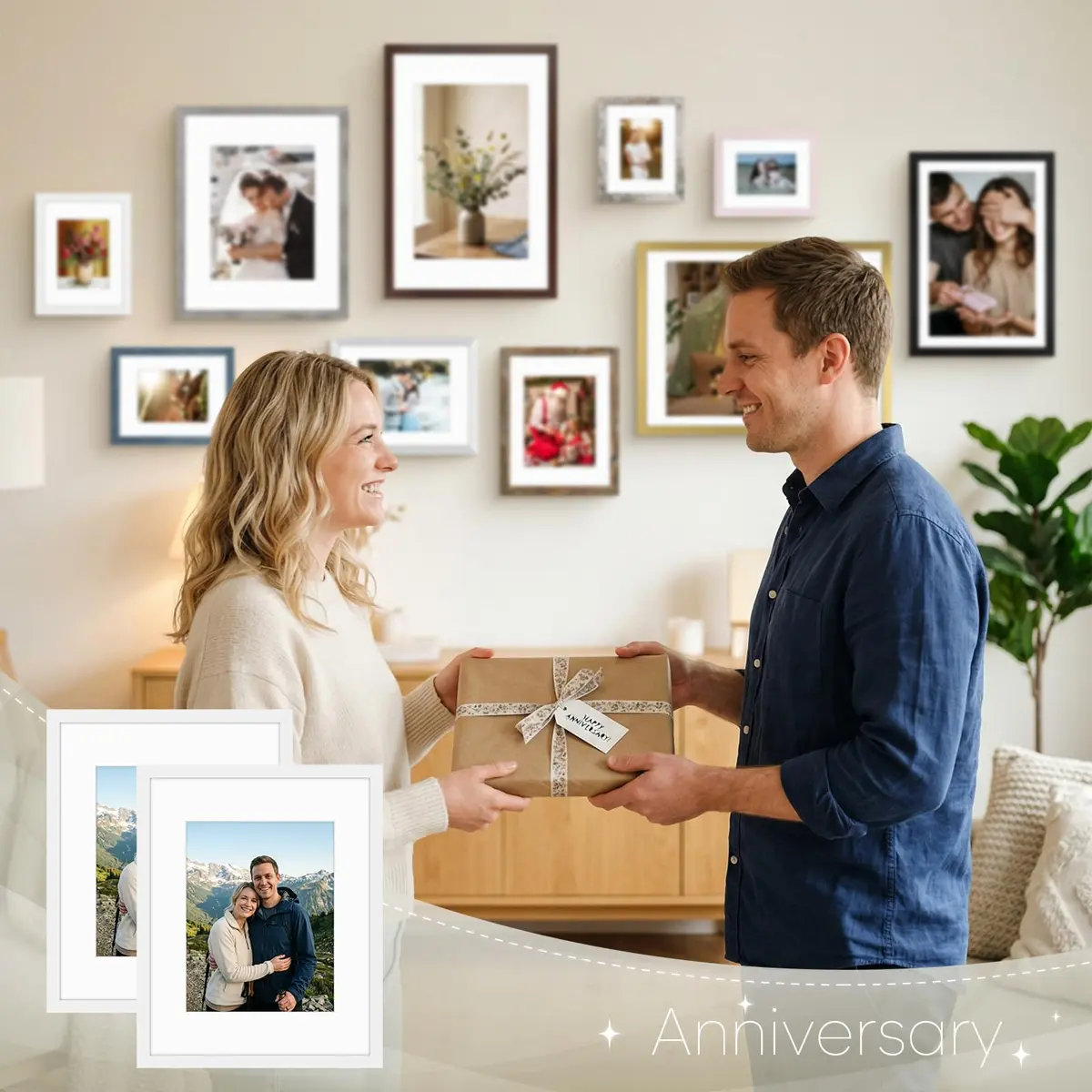 Golden State Art 16x20 White Picture Frame Mat for 11x14 Real Glass | Modern Wall & Tabletop Display - view 7