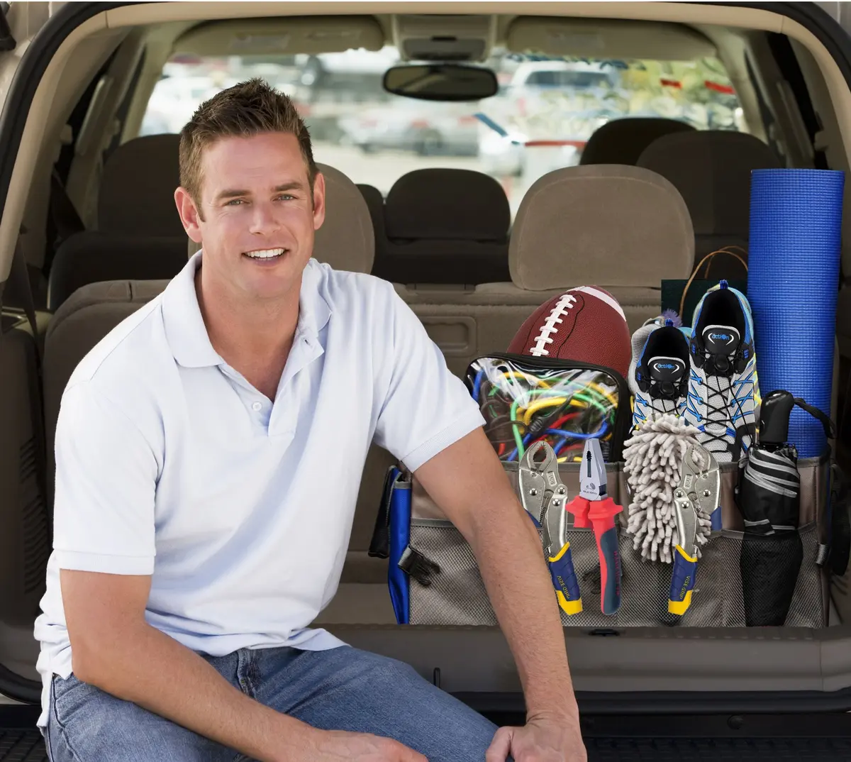 Starling's Car Trunk Organizer Large Collapsible Waterproof Storage Box | Adjustable Compartments for SUV & Truck - view 6