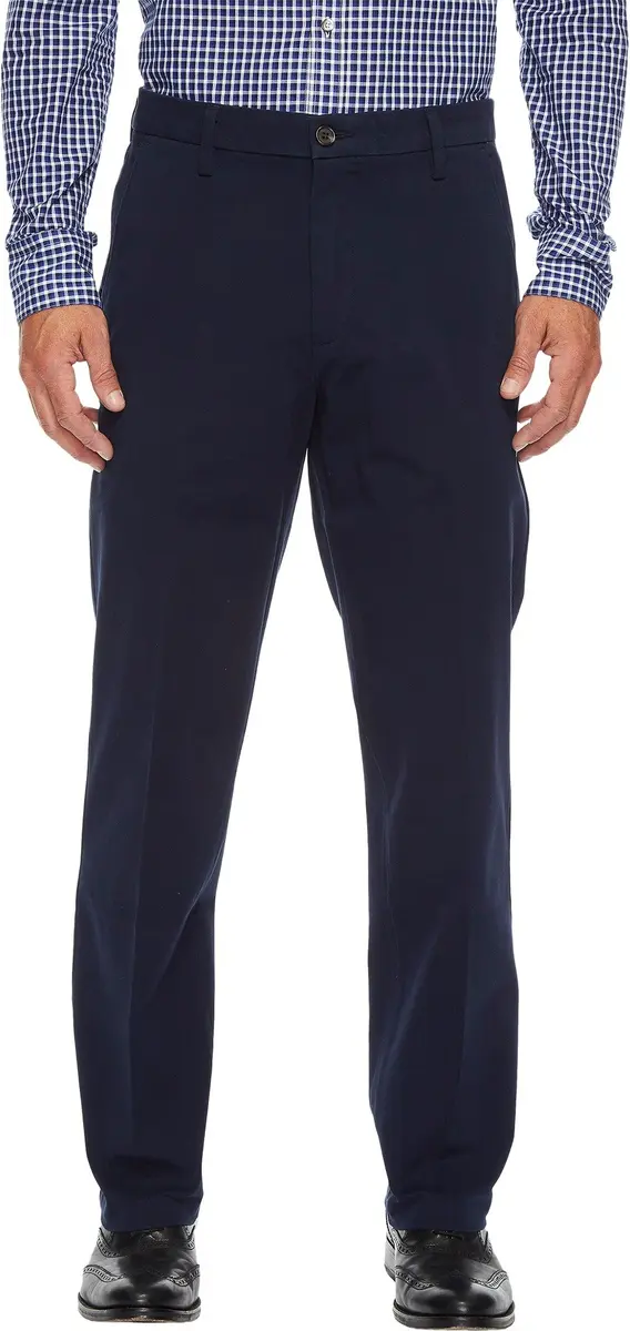 DOCKERS Men's Straight Fit Khaki Pants 36W x 29L | 4-Way Stretch, Classic Fit, Mid Rise, Cotton - main product image