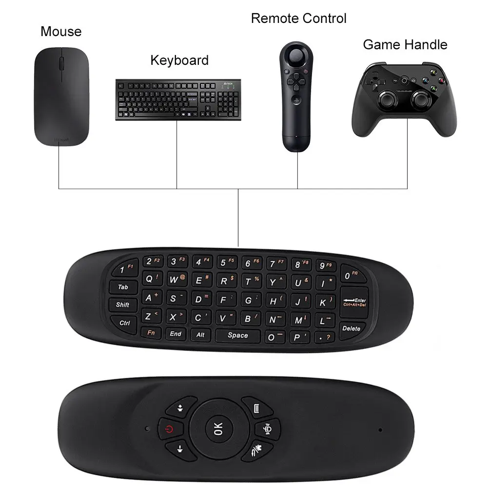 BIFANS G64 4-in-1 Air Mouse Keyboard Remote 81 Keys | 2.4GHz Wireless with Rechargeable Battery - view 3