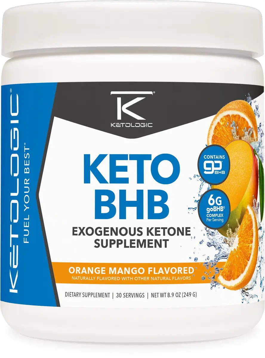 Ketologic Keto BHB (Orange Mango) 30 Servings | Supports Ketosis & Weight Loss - main product image