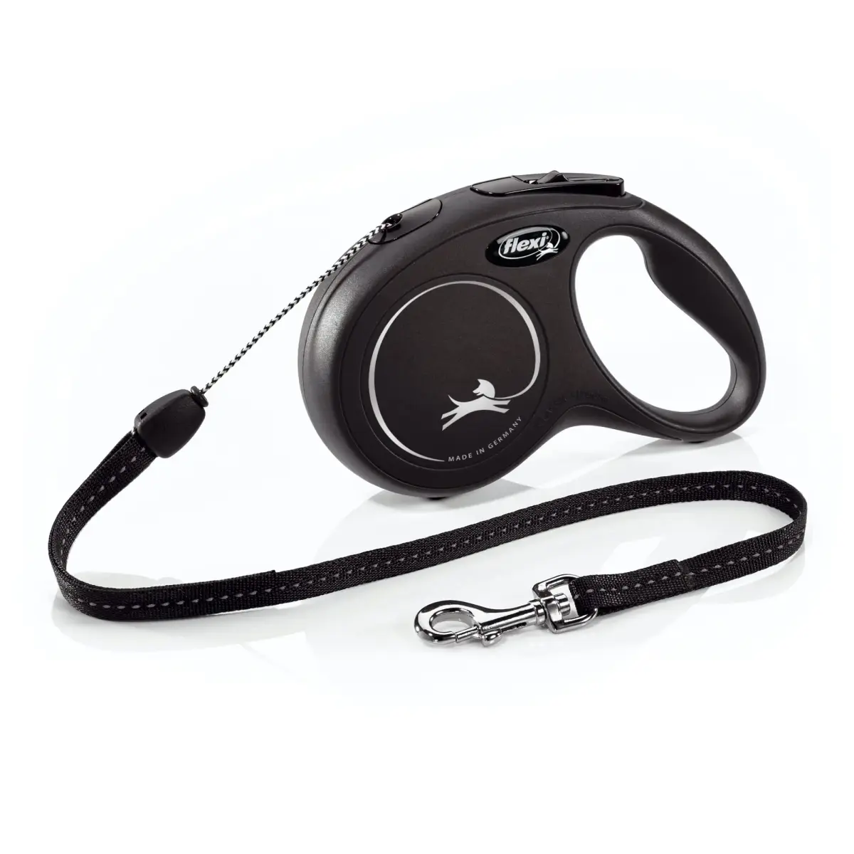 FLEXI Classic Cord Retractable Dog Leash Small 26 ft (7.9 m) Black | German Engineered for Reliable Control - main product image