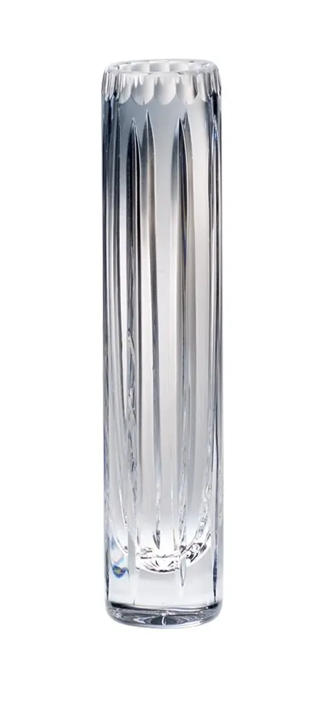 Barski Hand Cut Mouth Blown Crystal Bud Vase 8" | European Quality & Clarity - main product image