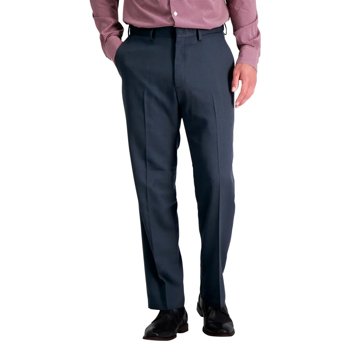 Haggar Men's Big & Tall Classic Fit Dress Pant Black | Premium Comfort, Mid Rise, 48W x 29L - main product image