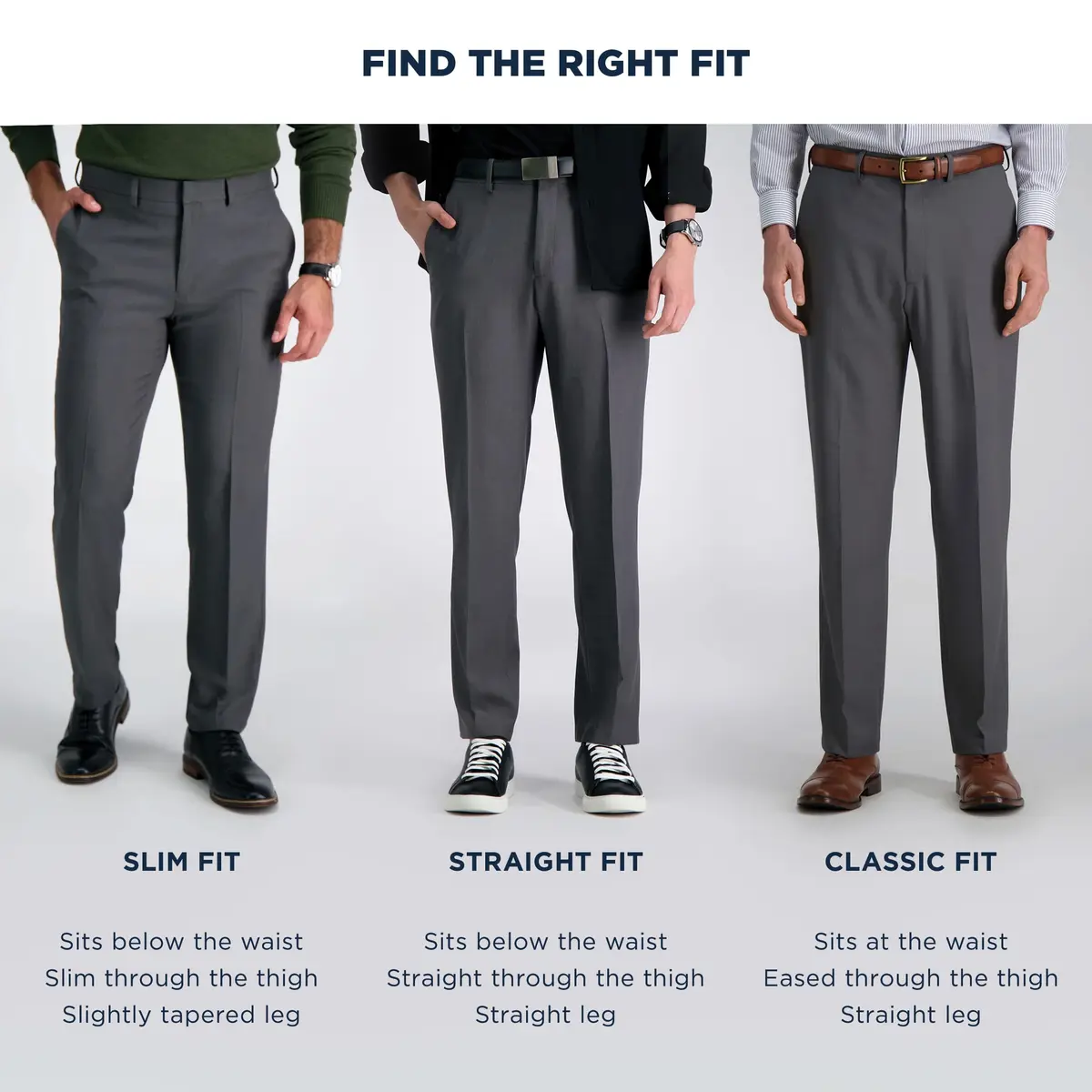 Haggar Men's Big & Tall Classic Fit Dress Pant Black | Premium Comfort, Mid Rise, 48W x 29L - view 5