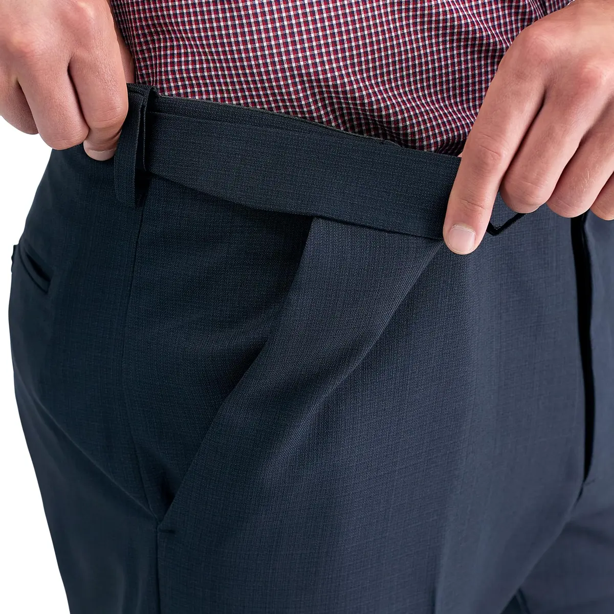 Haggar Men's Big & Tall Classic Fit Dress Pant Black | Premium Comfort, Mid Rise, 48W x 29L - view 2