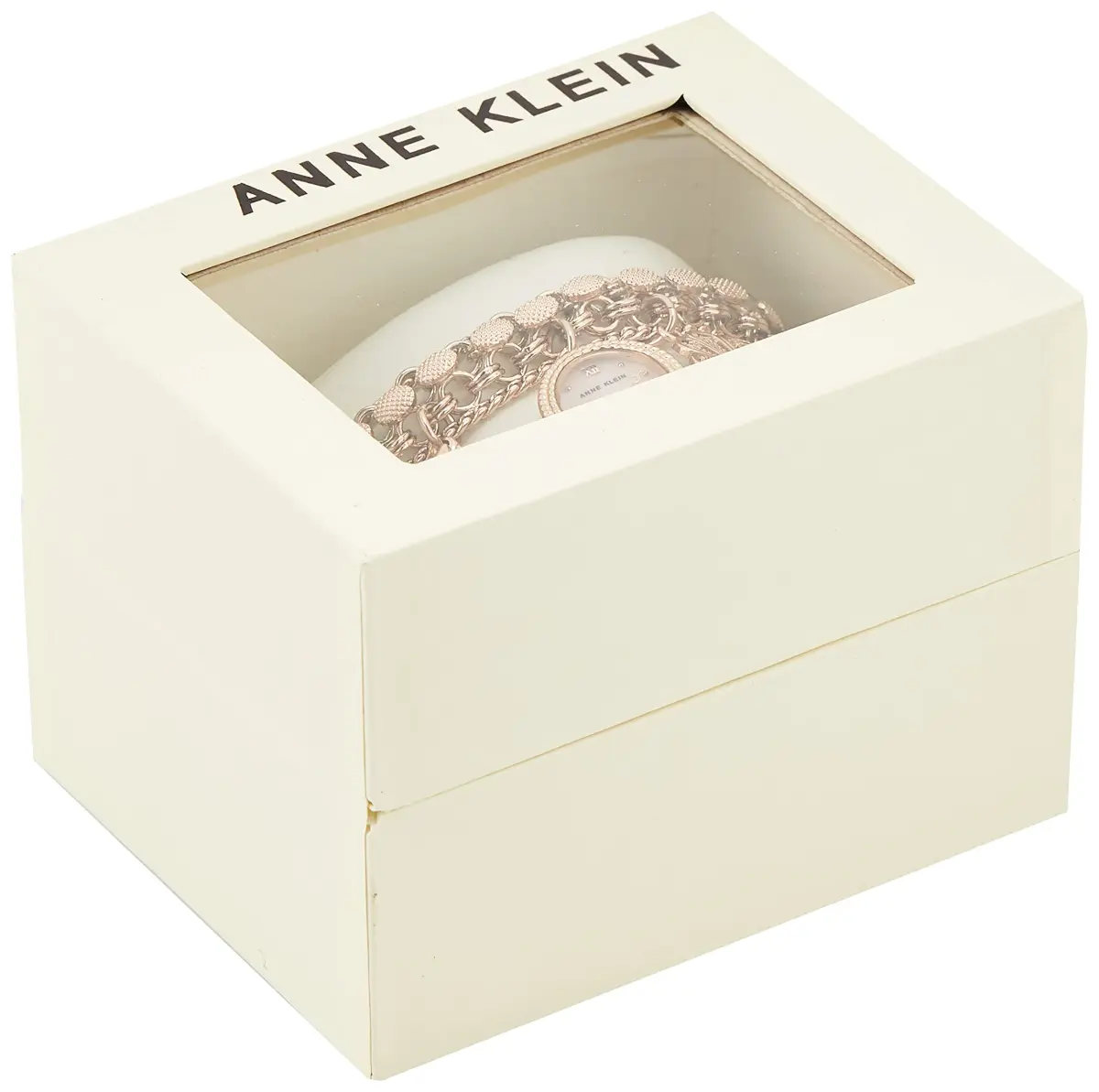 Anne Klein Women's Rose Gold Charm Bracelet Watch 18mm Case | Quartz Movement with Crystal Accents - view 7
