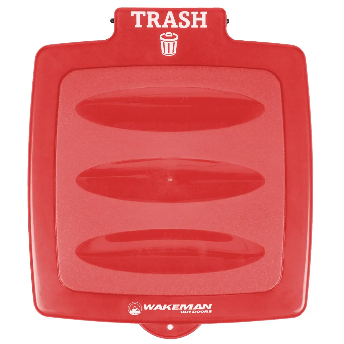 Wakeman Portable Trash Bag Holder – Collapsible 13-Gallon Indoor/Outdoor Bin | Space-Saving, Durable Plastic (Red) - view 2