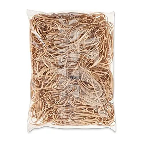 Amazon Basics Rubber Bands Size 33 (3.5 x 0.125 Inch) 1800 Bands | Natural Rubber, Tan, 3-Pack - view 4