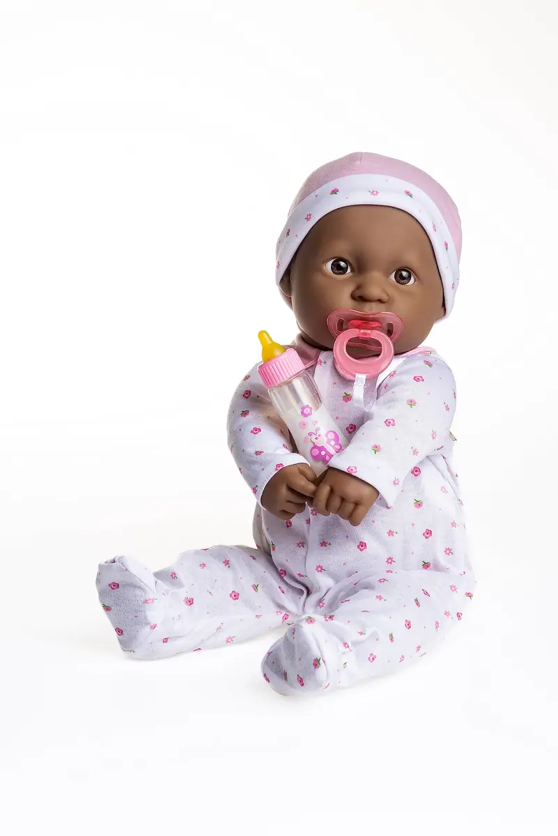 JC Toys La Baby African American 20-inch Soft Body Doll | Washable, Removable Pink Outfit & Pacifier | Ages 2+ - view 3