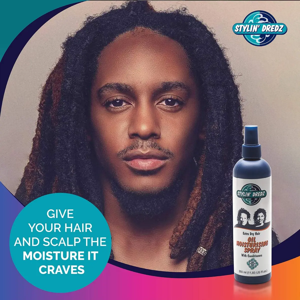 Stylin Dredz Moisture Splash Conditioning Braid Spray 350 ml Pack of 2 | Moisturizes & Soothes Dry Scalps - view 5