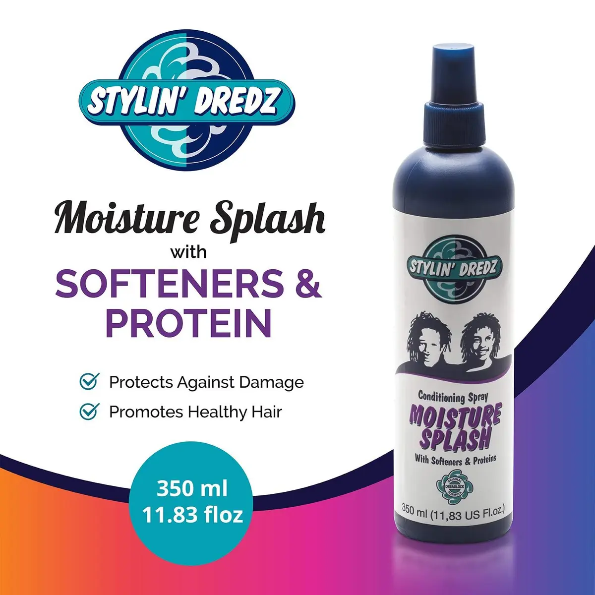 Stylin Dredz Moisture Splash Conditioning Braid Spray 350 ml Pack of 2 | Moisturizes & Soothes Dry Scalps - view 3